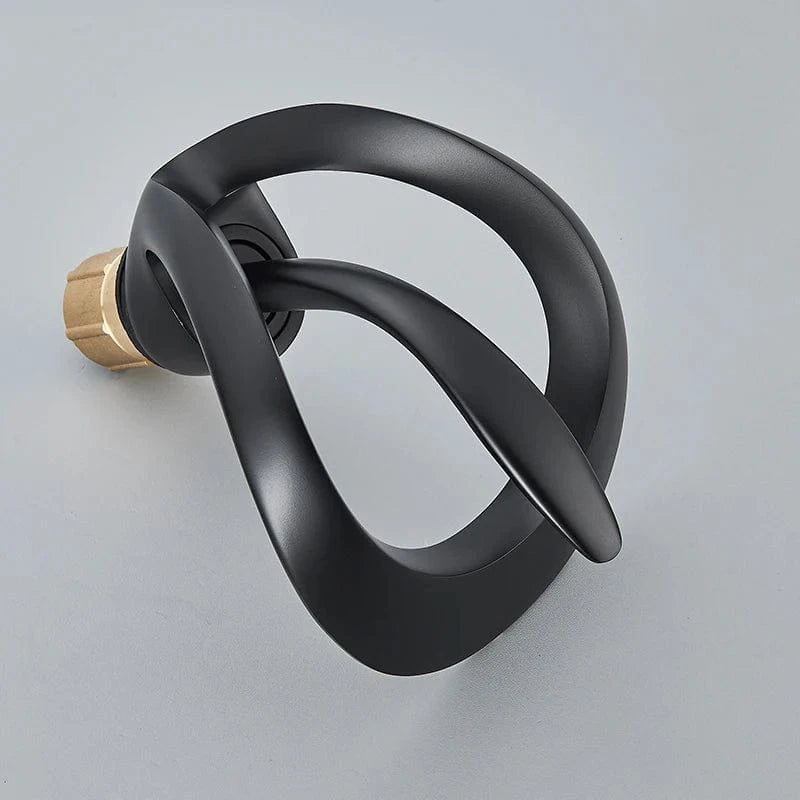 Verthara Solid Brass Waterfall Bathroom Faucet with Single Handle Mixer – Hot and Cold Water Basin Tap