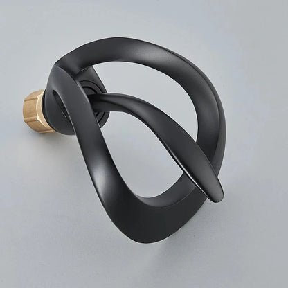 Verthara Solid Brass Waterfall Bathroom Faucet with Single Handle Mixer – Hot and Cold Water Basin Tap