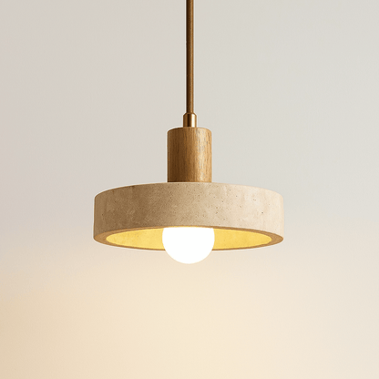 Verthara Stone Pendant Lamp Log Wood C / Warm light 3000K