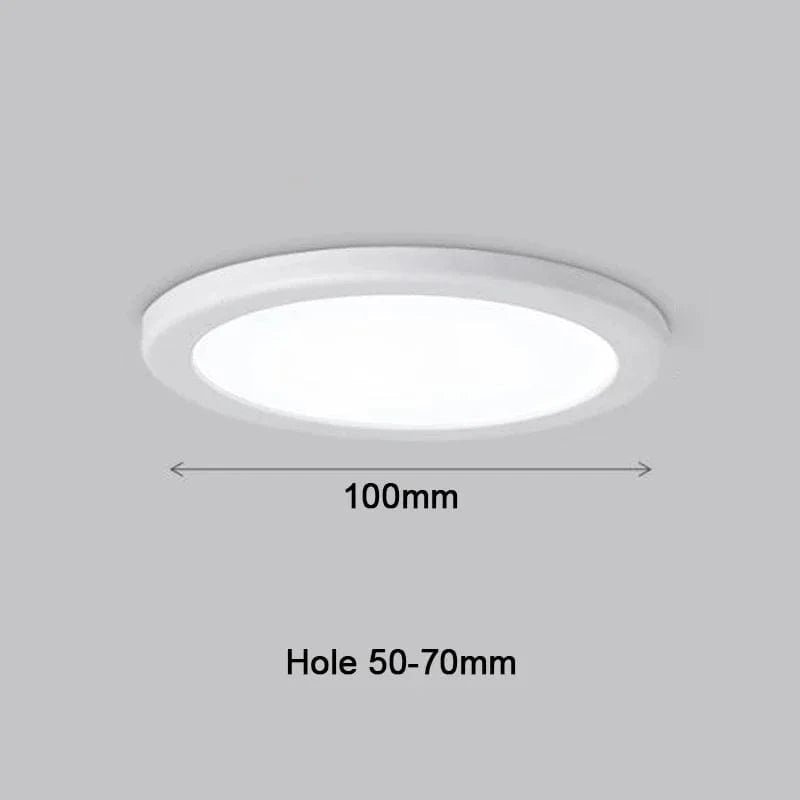 Verthara Ultra-Thin 600x600 LED Panel Light – Adjustable Brightness Ceiling Panel Lights for Office and Living Room round-6w-WH / White light