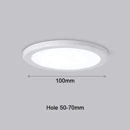 Verthara Ultra-Thin 600x600 LED Panel Light – Adjustable Brightness Ceiling Panel Lights for Office and Living Room round-6w-WH / White light