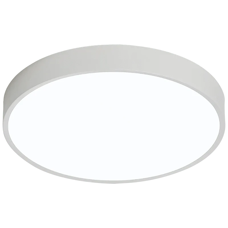 Verthara Ultra-Thin Dimmable LED Flush Mount Ceiling Light with Remote Control – Black and White Options for Home and Restaurant White / Warm white / Dia25cm