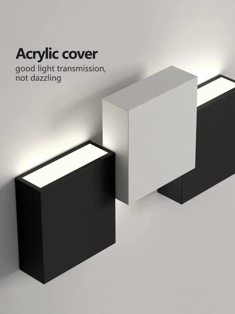 Verthara Ultra-Thin Modern Wall Light for Indoor and Outdoor Use – Dimmable with Remote, Multiple Color Temperatures