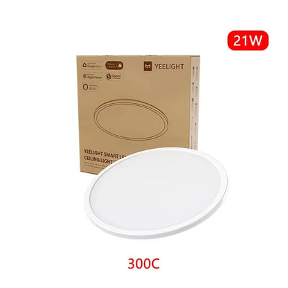 Verthara Ultra Thin Smart RGB Flush Mount Ceiling Light Fixture – Dimmable LED with Wi-Fi Control, 2700K-6500K Color Temperature Default