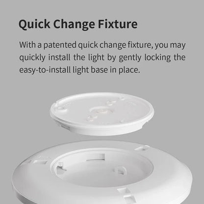 Verthara Ultra Thin Smart RGB Flush Mount Ceiling Light Fixture – Dimmable LED with Wi-Fi Control, 2700K-6500K Color Temperature Default