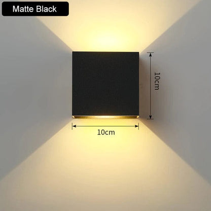 Verthara Up and Down LED Wall Lamp Matte Black / Warm White