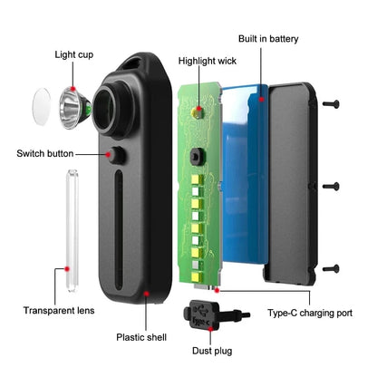 Verthara USB Rechargeable LED Bicycle Light with Red and Blue Flashing Modes – Waterproof Emergency Safety Torch for Cyclists