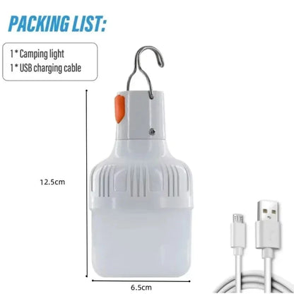 Verthara USB Rechargeable LED Lantern – 60W Outdoor Camping Light with Dimmable Modes for Emergency and Outdoor Activities Default