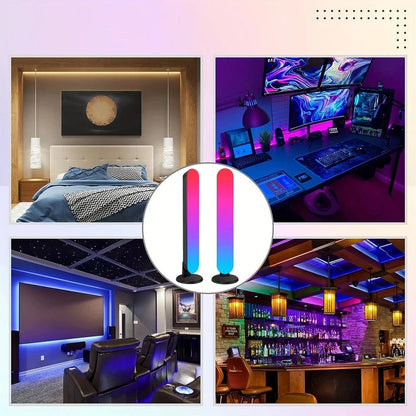 Verthara USB Rechargeable RGB Music Rhythm Light Bar – Compact Christmas Decoration with Music Sync Function