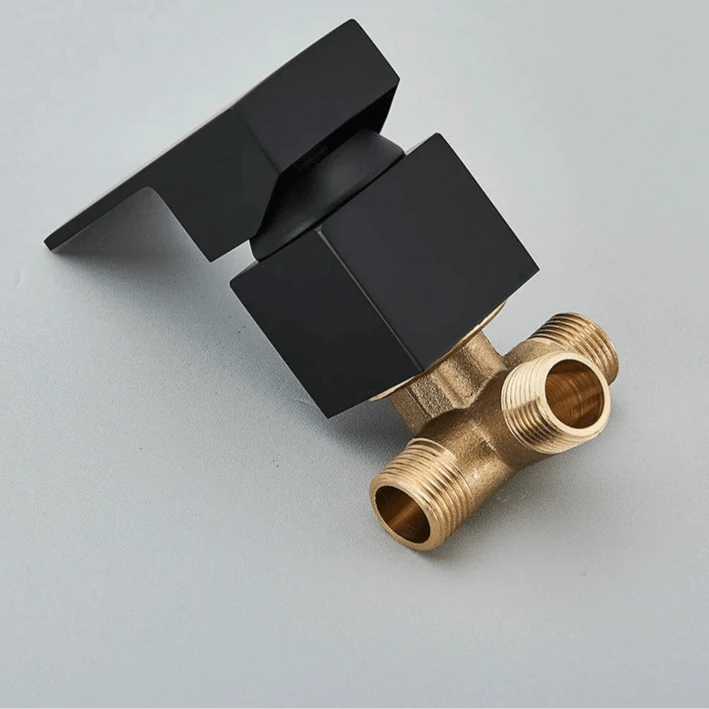 Verthara Wall Mounted Bathroom Faucet with Waterfall Outlet – Cold and Hot Mixer Basin Tap in Polished Chrome