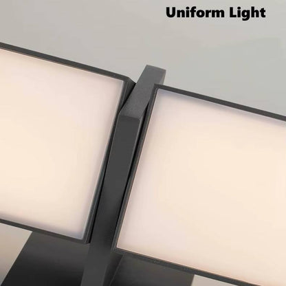 Verthara Waterproof Outdoor Wall Lamp – Adjustable Angle LED Exterior Wall Light in Black Aluminum for Garden and Pathway Lighting