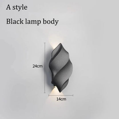 Verthara Waterproof Outdoor Wall Lamp – Modern Exterior Wall Lights for Courtyards, Entrances, and Balconies – Energy Efficient Black Lantern