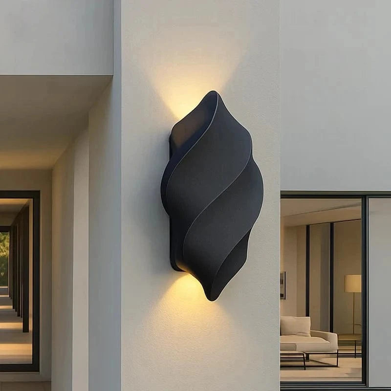 Verthara Waterproof Outdoor Wall Lamp – Modern Exterior Wall Lights for Courtyards, Entrances, and Balconies – Energy Efficient Black Lantern A style black