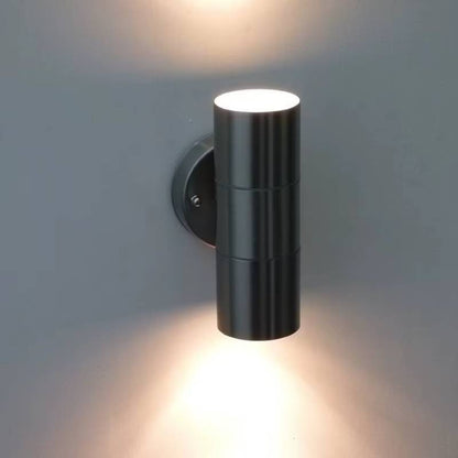 Verthara Waterproof Outdoor Wall Lamp - Stainless Steel Up and Down Lights for Garden and Porch, Modern Exterior Wall Lights