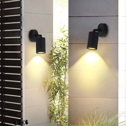 Verthara Waterproof Outdoor Wall Lamp - Stainless Steel Up and Down Lights for Garden and Porch, Modern Exterior Wall Lights