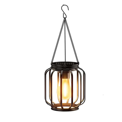 Verthara Waterproof Solar Lantern with Daylight Sensor – Hanging Outdoor Solar Lights for Garden, 3000K Warm White Iron Art Decor 2