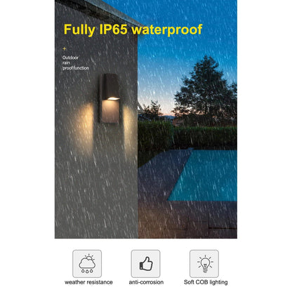 Verthara Waterproof Vintage Black Outdoor Wall Light – 18W LED Sconce for Garden and Porch, Retro Exterior Wall Lantern