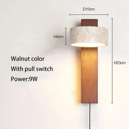 Verthara Yellow Cave Stone LED Sconce