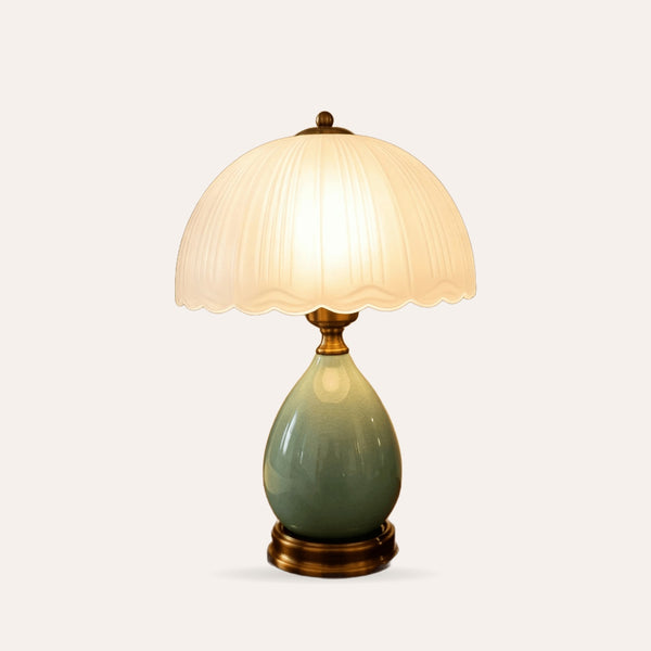 Vintage Ceramic Table Lamp – Dimmable Touch Control