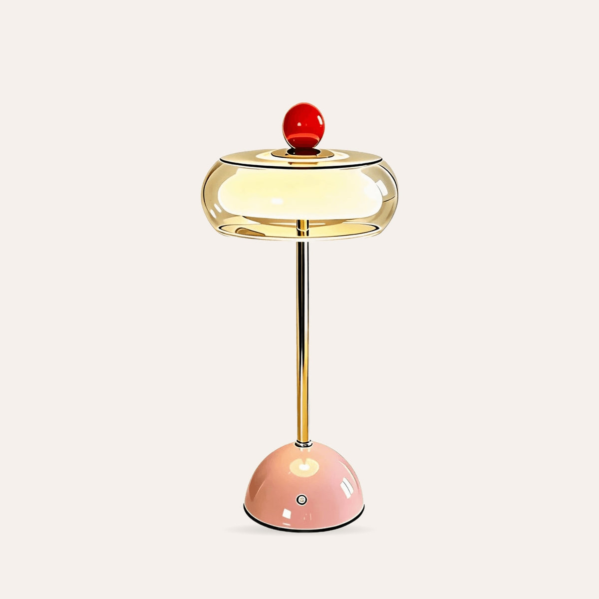 Vintage Glass Table Lamp