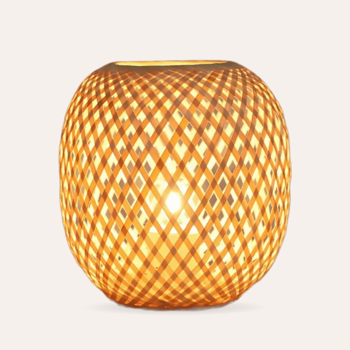 Vintage Rattan Table Lamp