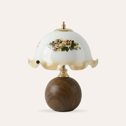 Vintage Wooden Table Lamp