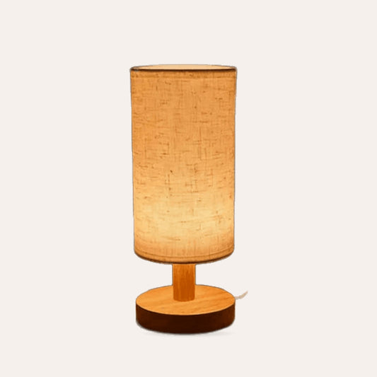 Wooden Bedside Table Lamp