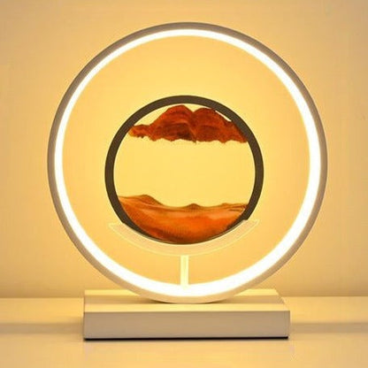 Enchanting Horizon Lamp - LED Light with Liquid & Sand Display - Dimmable with Remote Control - Warm, Natural, Cool White - Stylish & Modular Design - 11" Diameter