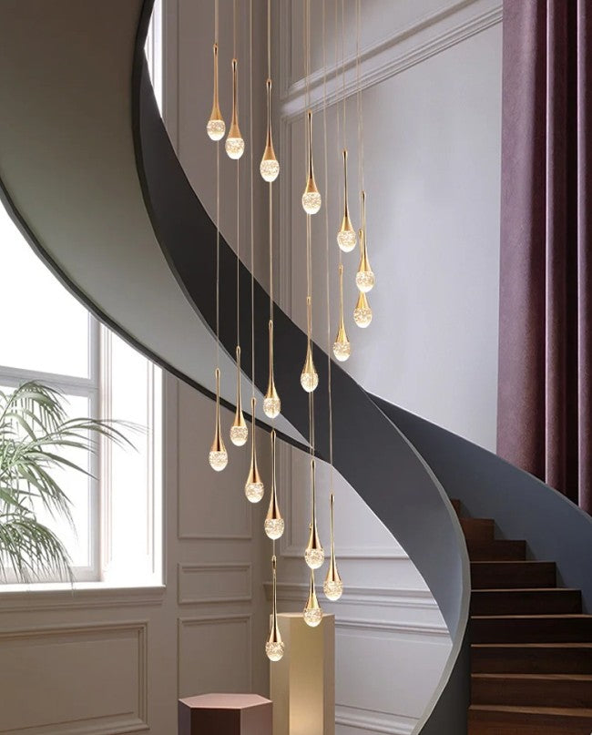 Crystal pendant chandelier